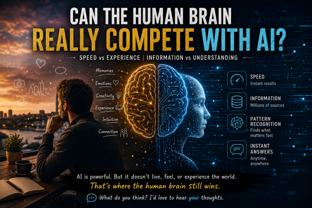 can human brain really compete with ai ?